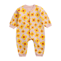 Cute and Comfy Cartoon Style Cotton Baby Rompers