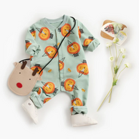 Cute and Comfy Cartoon Style Cotton Baby Rompers