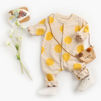 Cute and Comfy Cartoon Style Cotton Baby Rompers