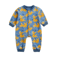 Cute and Comfy Cartoon Style Cotton Baby Rompers