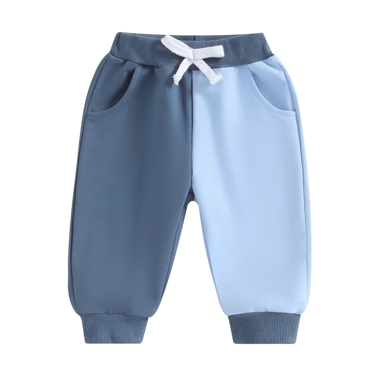 Blue Color Block Baby Pants