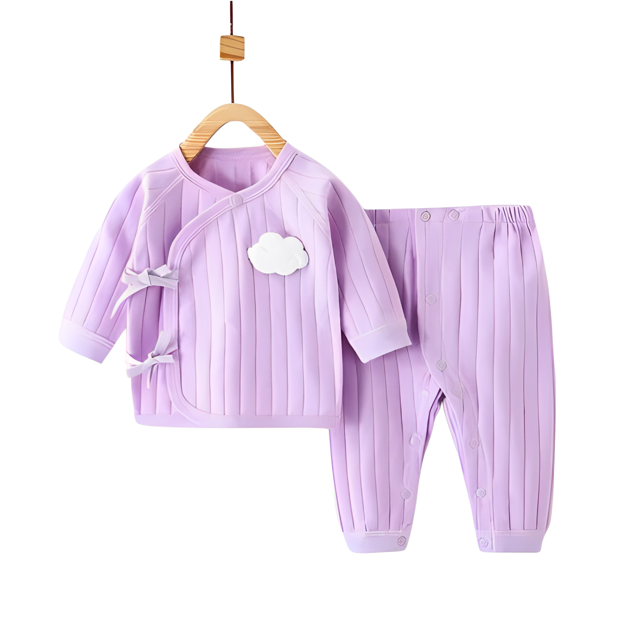 Cloudy Baby Soft Cotton Coat Set