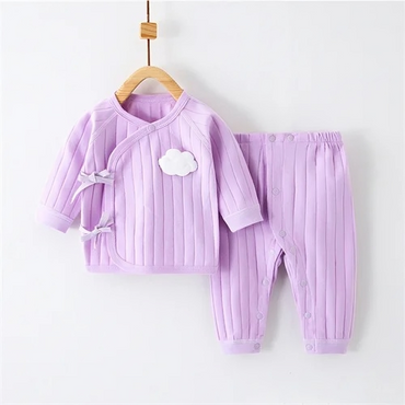 Cloudy Baby Soft Cotton Coat Set