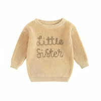 Handcrafted "Little Sister" Knitted Baby Sweater