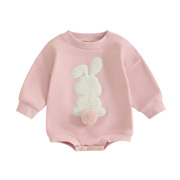 Long Sleeve Fluffy Bunny Baby Bodysuit