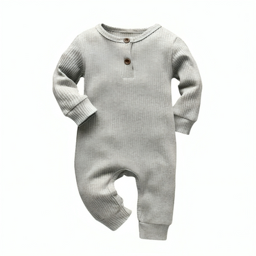 Cotton Knitted Ribbed Solid Pajamas