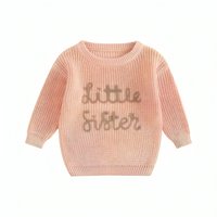 Handcrafted "Little Sister" Knitted Baby Sweater