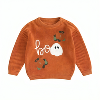 Unisex Halloween Boo Knitted Baby Sweater