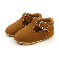 Trendy T-Tied Leather Strapped Baby Shoes