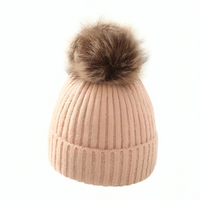 Pompom Winter Knitted Cotton Baby Beanie Hat