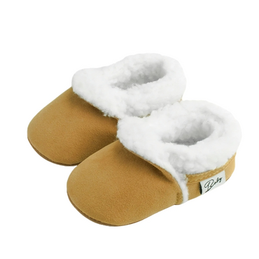 Unisex Solid Plush Baby Shoes