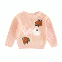 Unisex Halloween Boo Knitted Baby Sweater