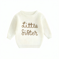 Handcrafted "Little Sister" Knitted Baby Sweater