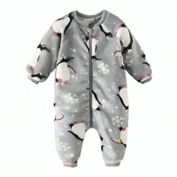 Warm Cozy Christmas Holiday Fleece Jumpsuits