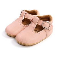 Trendy T-Tied Leather Strapped Baby Shoes