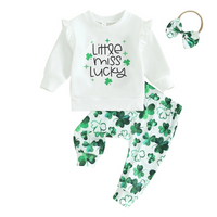 St. Patrick's Day Shamrock Baby Set