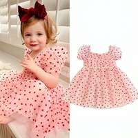 Valentine's Day Pink Hearts Toddler Dress