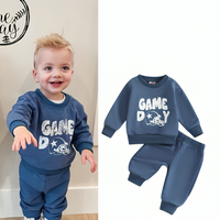 Long Sleeve Blue Game Day Baby Jogger Set