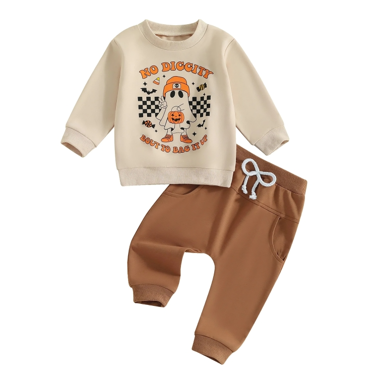 Little Pumpkin Ghost Halloween Toddler Set