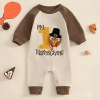 Casual "My First Thanksgiving" Baby Jumpsuit