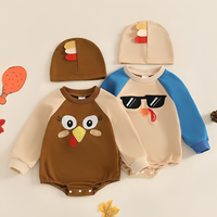 Long Sleeve Thanksgiving Turkey Bodysuit