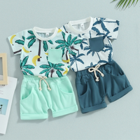 Palm Trees Summer Vibes Baby Set