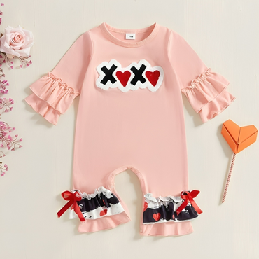 Hugs and Kisses XOXO Baby Jumpsuit