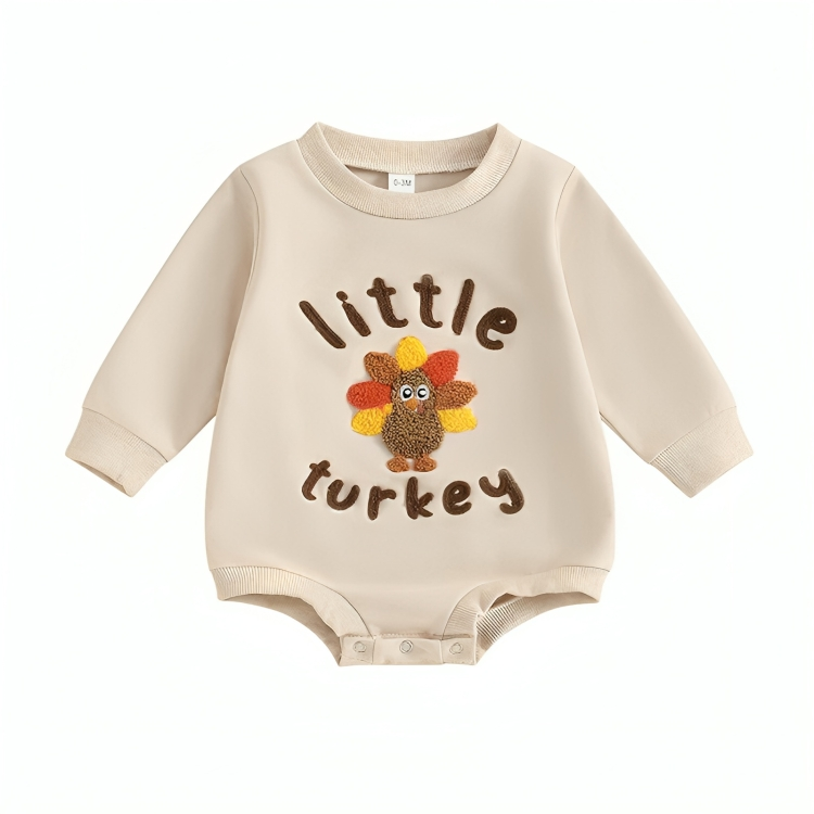 Long Sleeve Little Turkey Baby Sweater Bodysuit