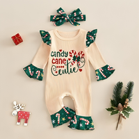 Candy Cane Cutie Holiday Baby Jumpsuit