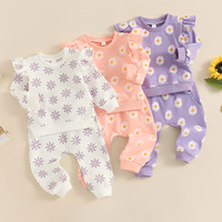 Long Sleeve Floral Pattern Toddler Set