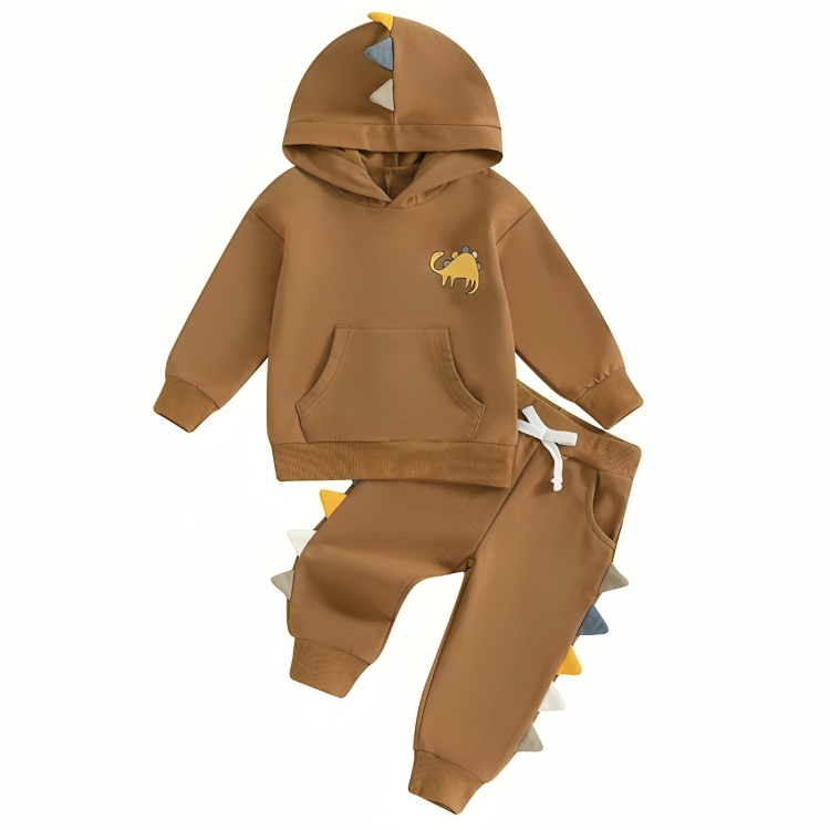 Long Sleeve Dinosaur Hoodie Toddler Set