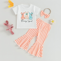 Bunny Squad Striped Pants Toddler Set