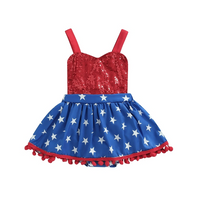 Sequin Stars Tassel Baby Baby Dress