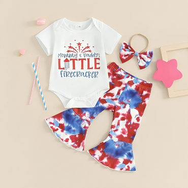 Mommy and Daddy's Little Firecracker Baby Set