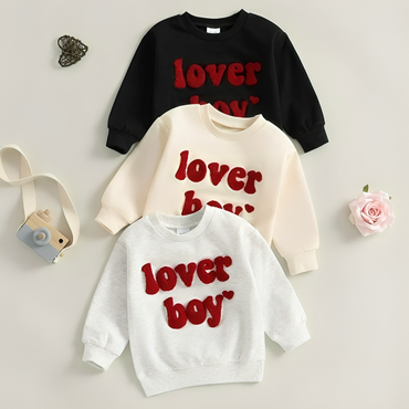 Lover Boy Toddler Embroidered Sweatshirt