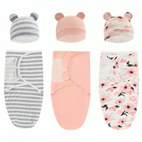 Cute Sleeping Bag Set Cotton Baby Swaddle Blanket