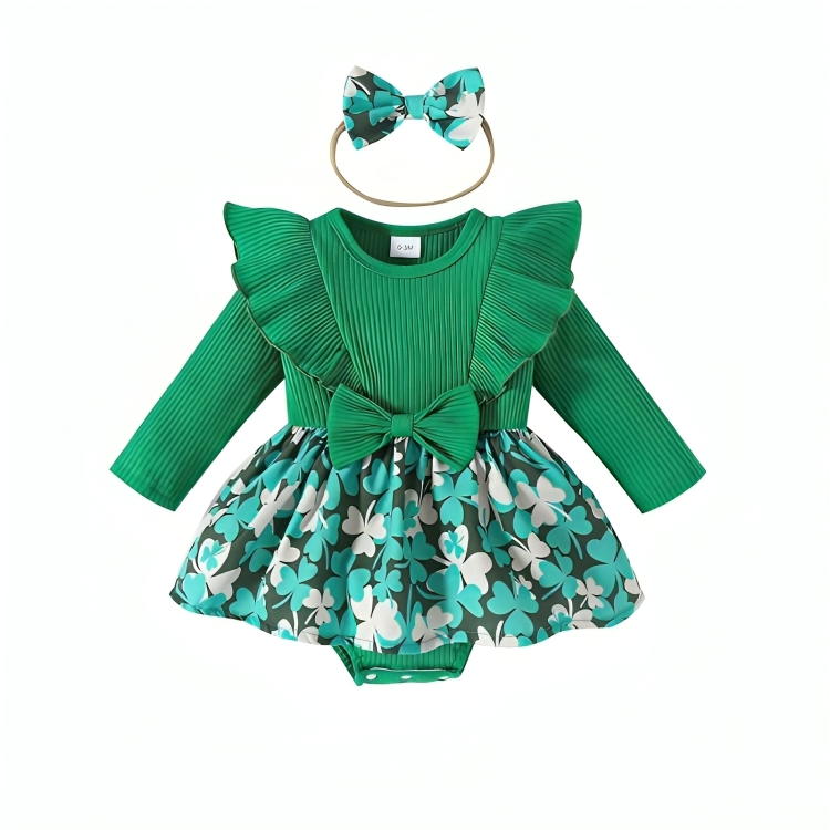 St Patrick's Day Cotton Romper Dress