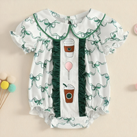 St. Patrick's Day Collar Doll Baby Romper