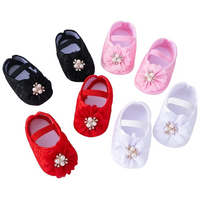 Flower Princess Flat Strapped Wedding Shoes