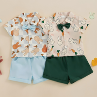 Short Sleeve Easter Gentleman Baby Set