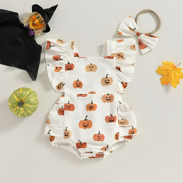 Flutter Sleeve Halloween Romper