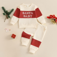 Long Sleeve Santa Baby Toddler Jogger Set