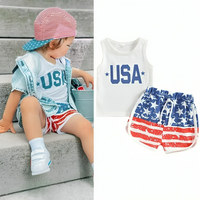 Sleeveless USA Themed Baby Set