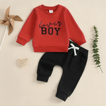 Long Sleeve Lover Boy Baby Set