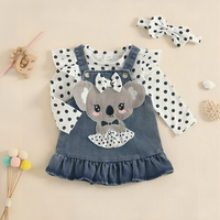 Long Sleeve Polka Dot Koala Baby Set