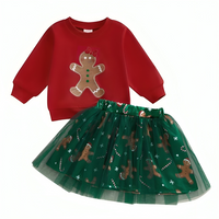 Gingerbread Tulle Solid Skirt Set