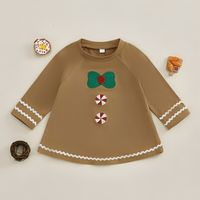 Christmas Gingerbread Pattern A-Line Dress