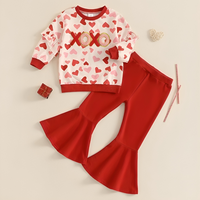 Valentine’s Day Flared Pants Toddler Set