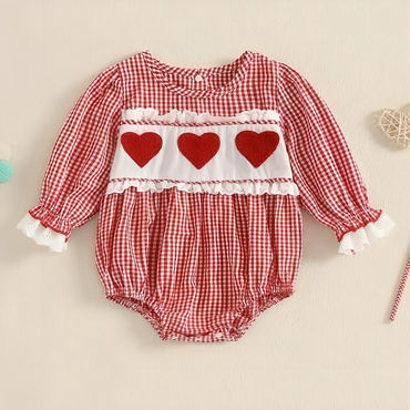 Vintage Valentine's Day Baby Romper