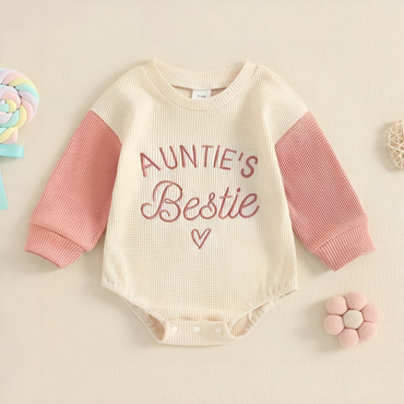 Auntie's Bestie Waffle Baby Bodysuit